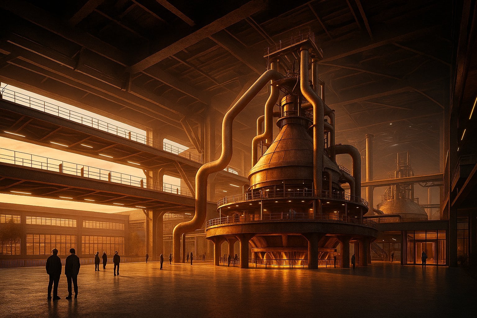Blast furnace casthouse